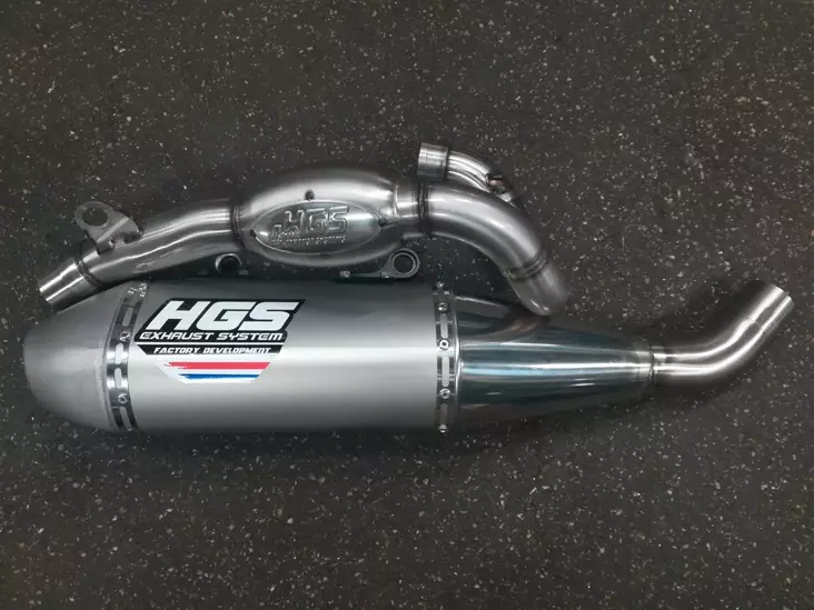 HGS Exhaust system 4T Complete Grey Tita - Komplett avgassystem - D479796 - 1