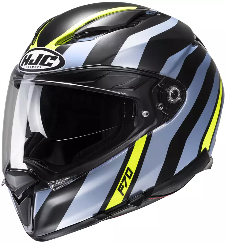 HJC Hjälm F70 Galla Svart/Fluo Gul MC3HS - Integralhjälm - D438456 - 1