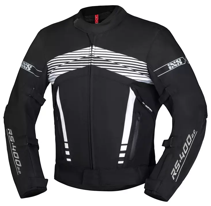 IXS Sports mc-jacket RS-400-ST 3.0 black-white - MC Kläder - 75616 - 1