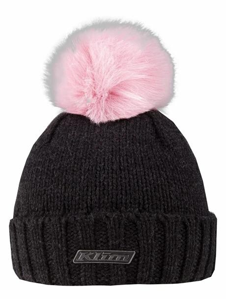 KLIM MÖSSA SVART-ROSA TOFFS - Kepsar & Mössor  - 74696 - 1