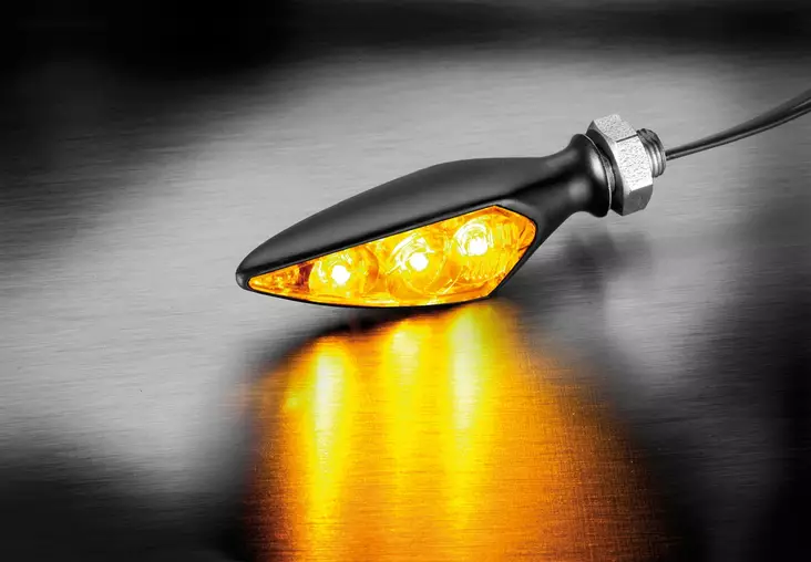 Kellermann Rhombus S Extreme black Front - Blinkers - D423176 - 1