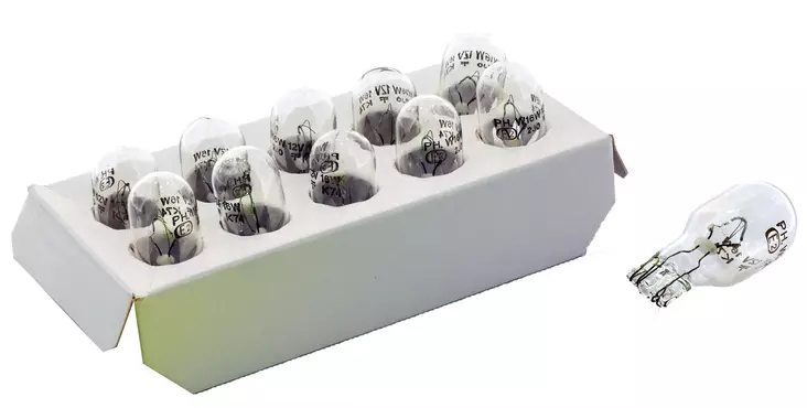 Philips glödlampa 12V 16W W2 1X9,5d - Glödlampor - D2166 - 1