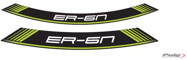 Puig Kit 8 Rim Strips Er6 C/Green - Fälgdekaler - D186136 - 1
