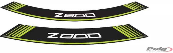 Puig Kit 8 Rim Strips Z800 C/Green - Fälgdekaler - D183646 - 1