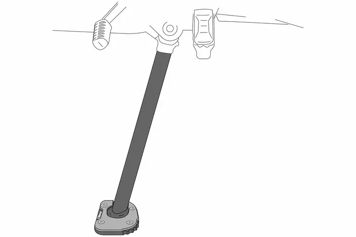 Puig Side Stand Foot Enlarger Triumph Ti - Övriga chassidelar - D427536 - 1