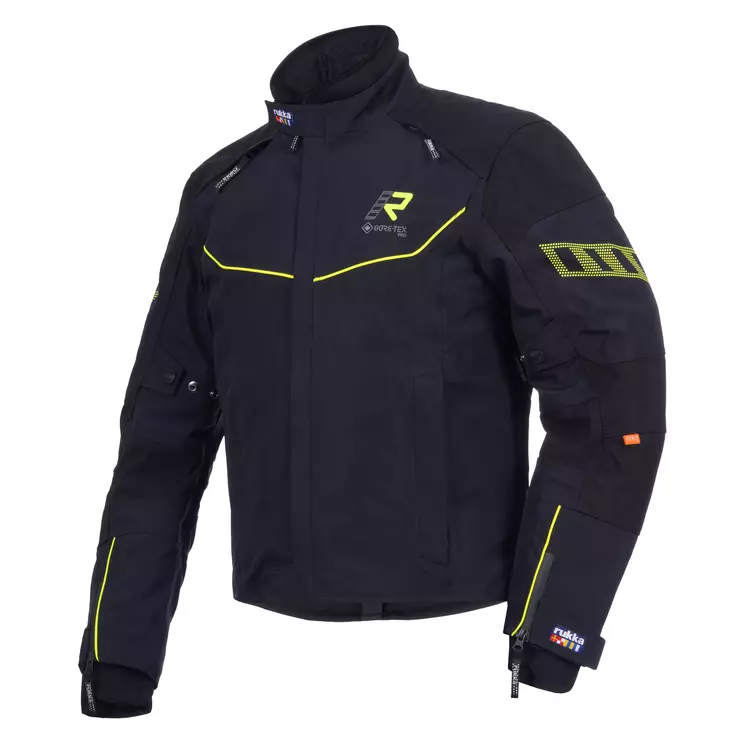 RUKKA ARMAGATE Jacka Svart/Gul - Jackor med membran  - D471846 - 1