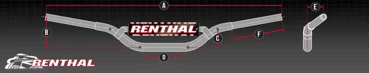 Renthal Styre 611 XR70R/CRF70 Playbike 1 - Styrartiklar - D430316 - 1