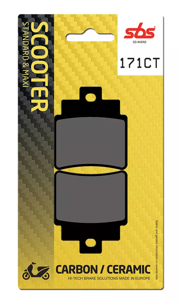Sbs Bromsklossats Carbon Tech - Bromsbelägg - D106626 - 1