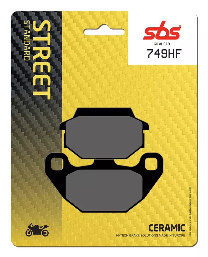 Sbs Bromsklossats Ceramic - Bromsbelägg - D107016 - 0