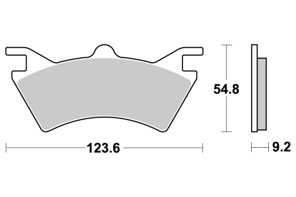Sbs Bromsklossats Sintered Offroad - Bromsbelägg - D113906 - 1