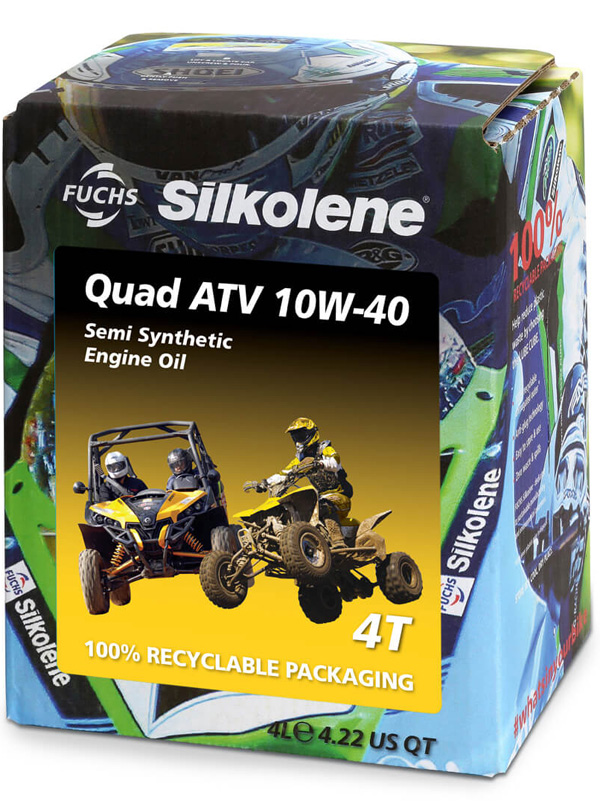 Silkolene Quad ATV 10W-40 4L CUBE (4) - Motorcykeloljor 4T - D387736 - 1
