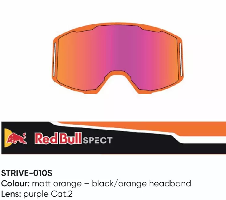 Spect Red Bull Strive MX Goggles Single - Linser & Reservdelar Crossglasögon - D417326 - 1
