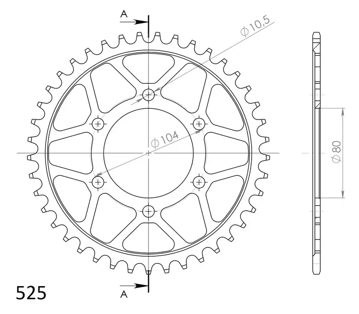 Supersprox Bakdrev Stål 1489.41 - Bakdrev - D6926 - 1