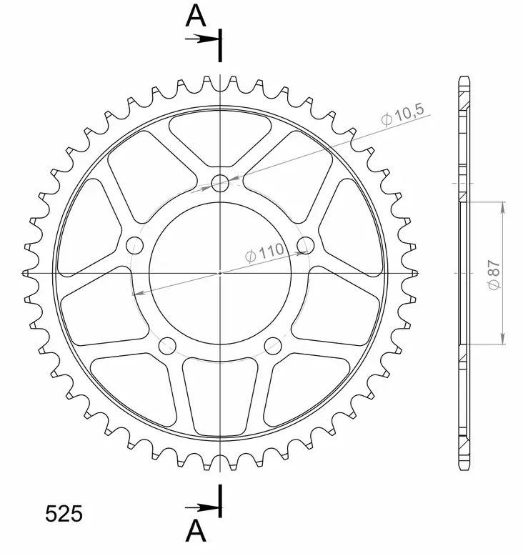 Supersprox Bakdrev Stål 807.45 - Bakdrev - D111686 - 1