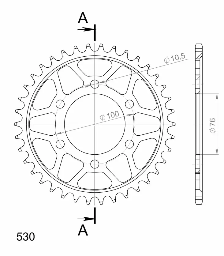 Supersprox Bakdrev Stål 816.38 - Bakdrev - D7206 - 1