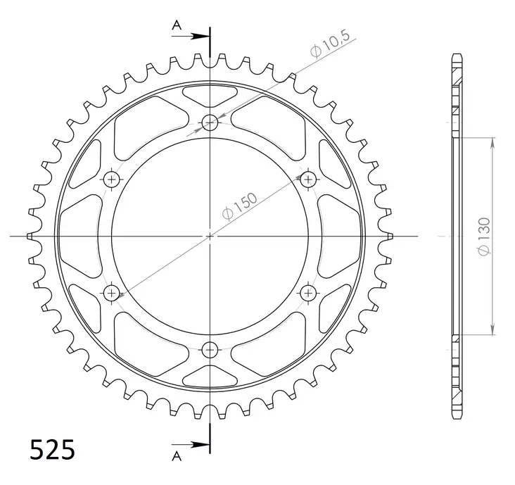 Supersprox / JT Bakdrev Stål 300.46 - Bakdrev - D7056 - 1
