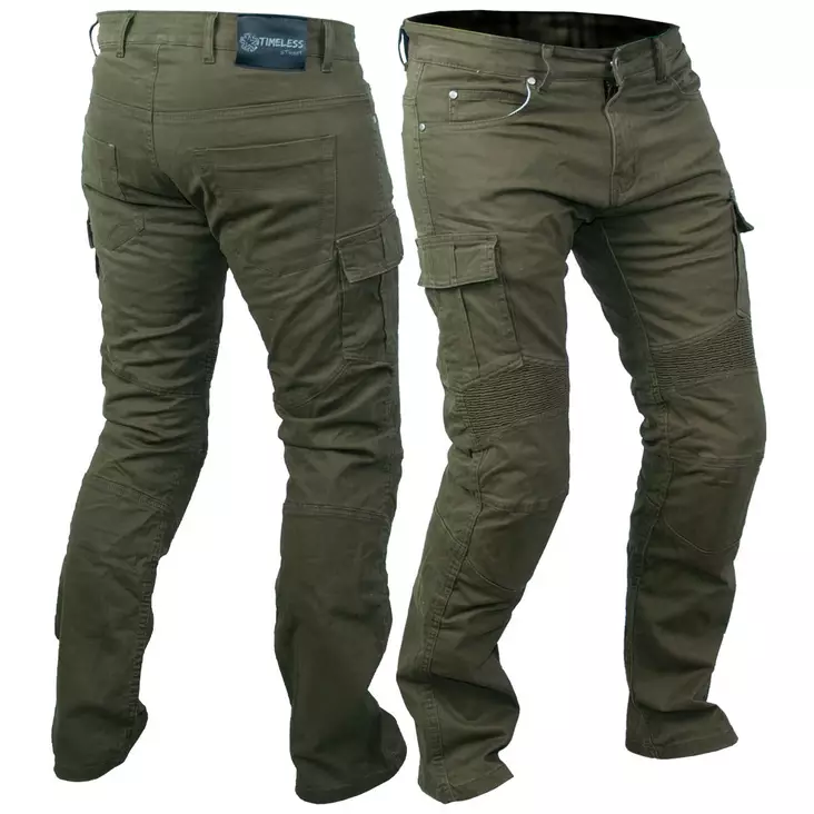 TIMELESS BANDIT KEVLAR JEANS GRÖN - MC Kläder - 75826 - 1