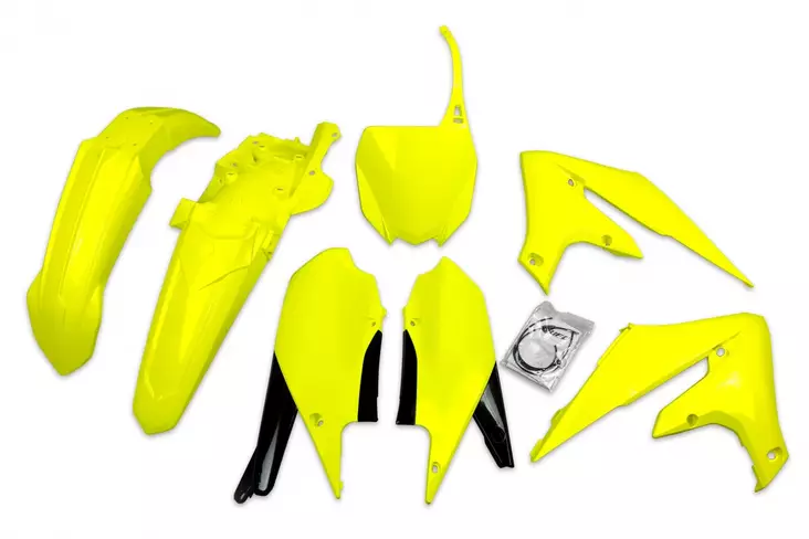 UFO Plastkit 5-delar Fluo Gul DFLU YZ250 - Plastkit - D418296 - 1