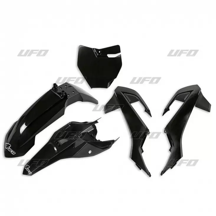 UFO Plastkit 5-delar KTM SX65 16-23 Svar - Plastkit - D179896 - 1