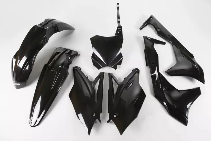 UFO Plastkit 5-delar Svart KX250F 2017 - Plastkit - D103446 - 1
