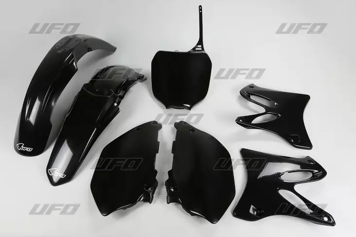 UFO Plastkit 5-delar Svart YZ125/250 02- - Plastkit - D33656 - 1