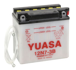 Yuasa Batteri, 12N7-3B (CP) Inkl syra (4 - MC Universaldelar och Verktyg - D2586 - 1