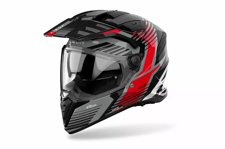 Airoh Hjälm Bandit Spicy Röd glansig - Adventurehjälmar - D516866 - 1