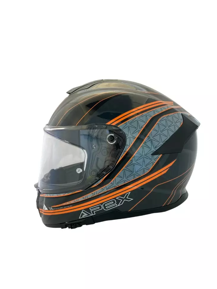 APEX Hjälm FT300 Vienna svart/orange - Integralhjälm - D488366 - 1