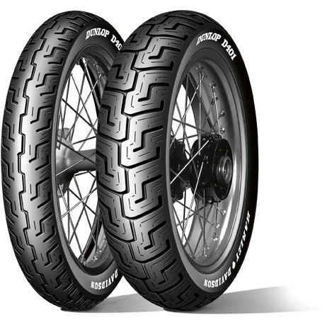 Dunlop D401F 100/90-19 57H TL Fr. Harley - Däck Custom-Touring - D483886 - 1