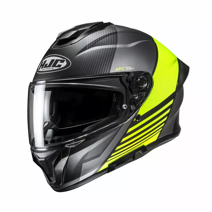 HJC Helmet C71 Morix Svart/Fluo Gul MC3H - Integralhjälm - D508716 - 1