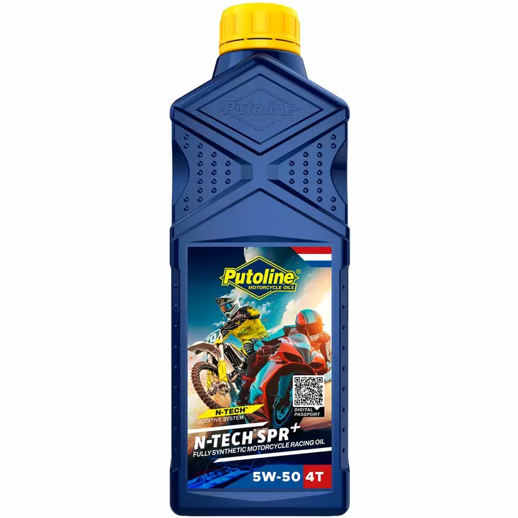 Putoline N-Tech® SPR+ 5W-50- 1L (12) - Motorcykeloljor 4T - D526976 - 1