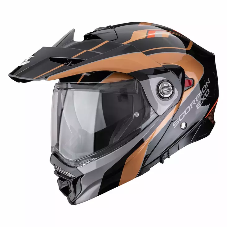 SCORPION Helmet ADX-2 KAMPS Black-Copper - Öppna/Öppningsbara hjälmar - D514976 - 1