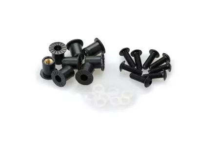 Puig Screw Kit whit silentblocks C/Black - Vindskyddsfästen och delar - D87957 - 1