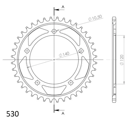 Supersprox Bakdrev Stål 1800.40 - Bakdrev - D6947 - 1