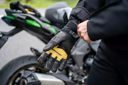 Halvarssons Handske Flon WP Svart - MC Handskar med membran  - D507717 - 1