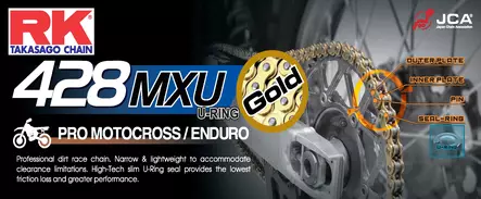 RK GB428MXU UW-ringsKedja Offroad +CL (c - Kedjor 428 - D504577 - 1