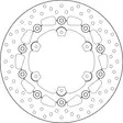 Brembo Serie Oro flytande bromsskiva - Bromsskivor - D88197 - 1