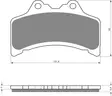 GOLDFREN Bromsbelägg 204 Ceramic carbon - Bromsbelägg - D26557 - 1