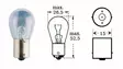 Glödlampa 12v 21w Ba 15s - Glödlampor  - D475627 - 1