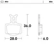 Moto-Master Brakepads Racing 11 SX50 24- - Bromsbelägg - D483217 - 1
