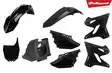 Polisport plastic kit YZ125/250 02-21 Sv - Plastkit - D187557 - 1