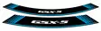 Puig Kit 8 Rim Strips Gsxs C/Blue - Fälgdekaler - D186347 - 1