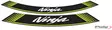 Puig Kit 8 Rim Strips Ninja C/Green - Fälgdekaler - D182447 - 1