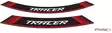 Puig Kit 8 Rim Strips Tracer C/Red - Fälgdekaler - D186107 - 1