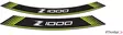 Puig Kit 8 Rim Strips Z1000 C/Green - Fälgdekaler - D184717 - 1