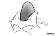 Puig R-Racer Screen Cbr1000Rr-R Fireblad - Stänkskydd - D373947 - 1