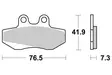 Sbs Bromsklossats Carbon Tech - Bromsbelägg - D113527 - 1