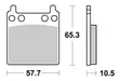 Sbs Bromsklossats Carbon Tech - Bromsbelägg - D113697 - 1