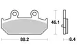 Sbs Bromsklossats Ceramic - Bromsbelägg - D113577 - 1