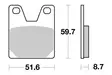 Sbs Bromsklossats Ceramic - Bromsbelägg - D113887 - 1